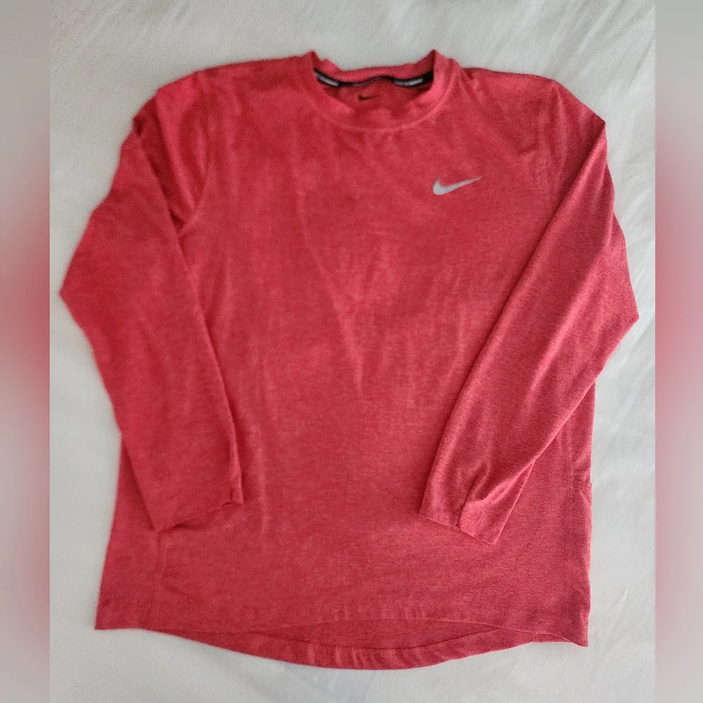 Nike Red Long Sleeve Shirt - Picture 7 of 9
